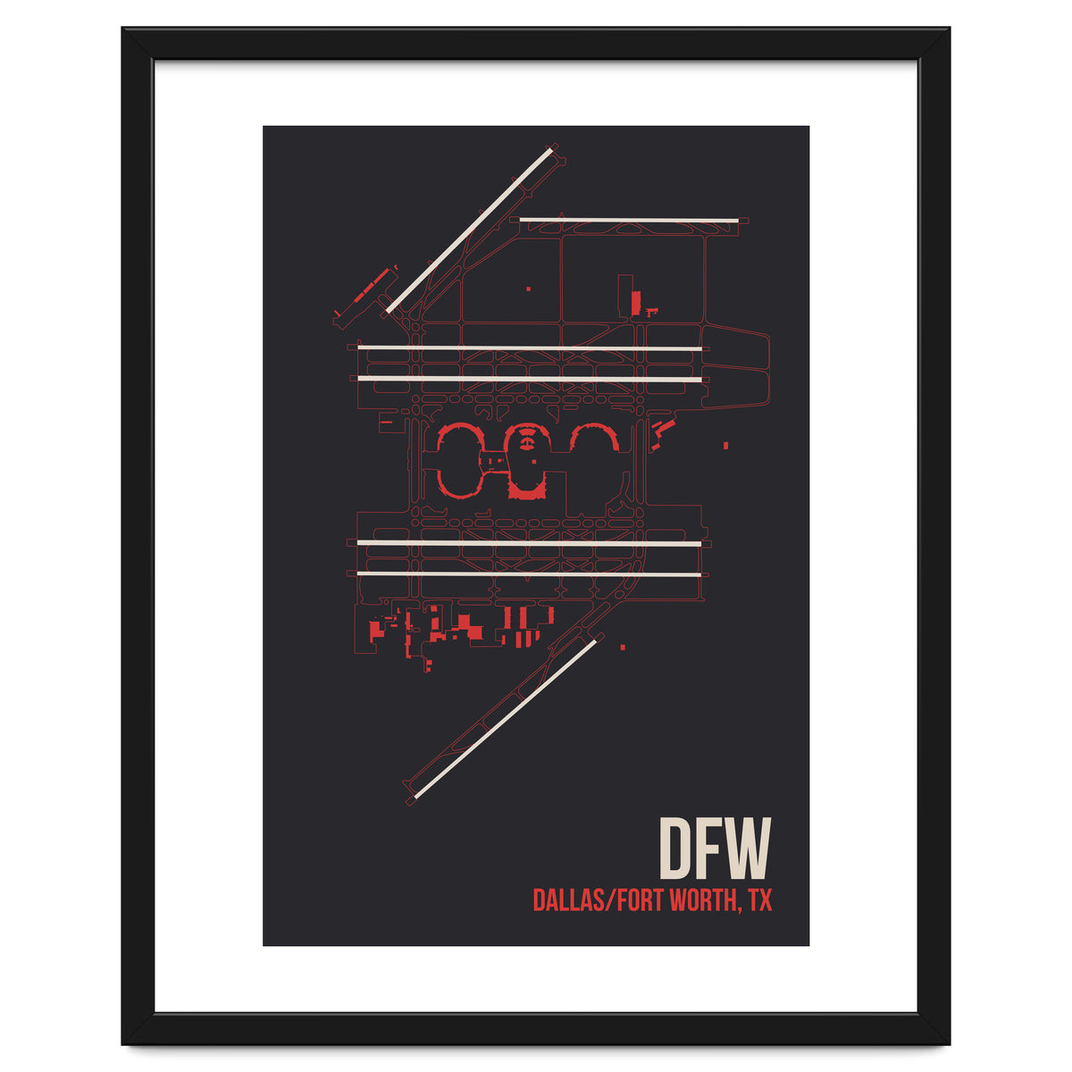 Dallas/Fort Worth Airport Layout