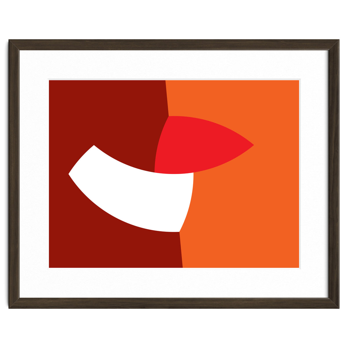 Geometric Shapes No. 66 - orange & reds