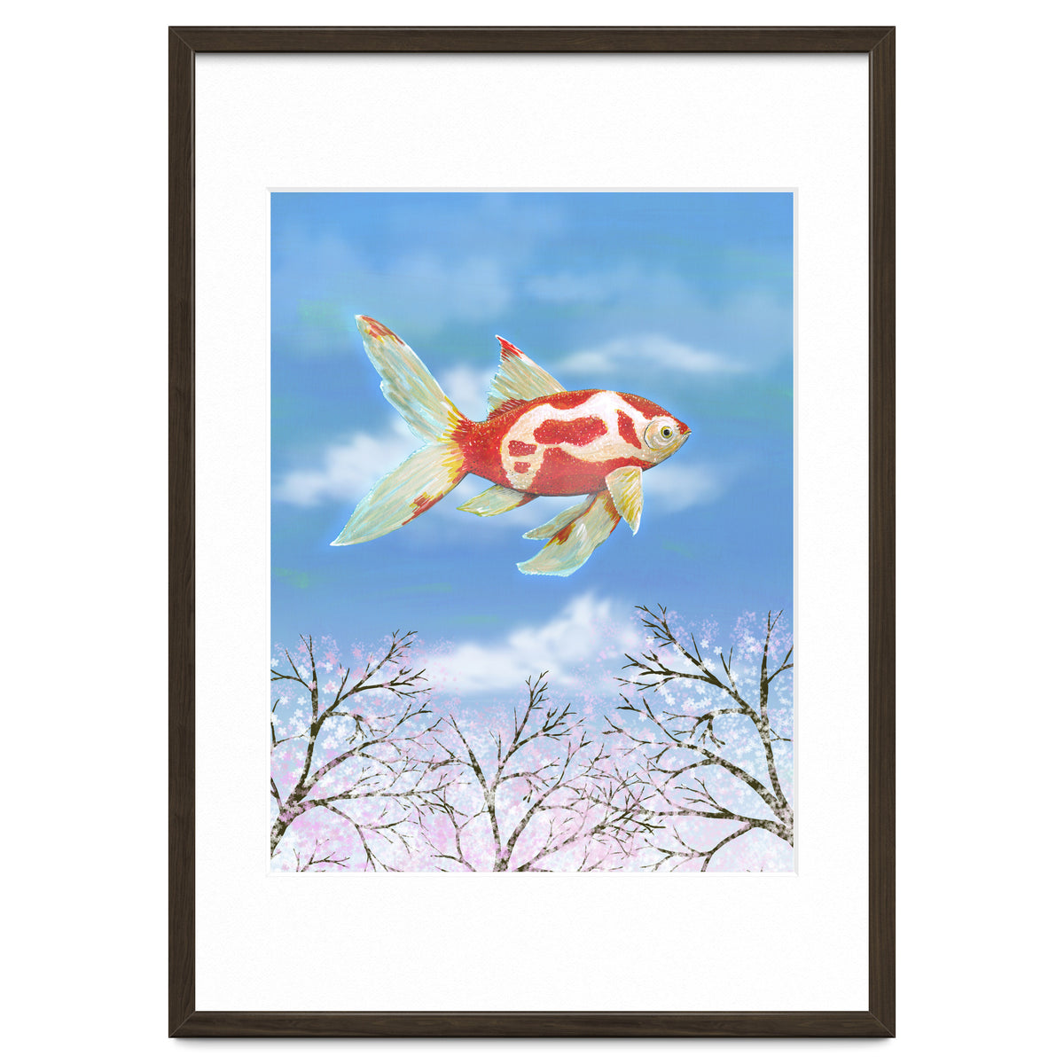 Flying goldfish