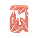 Abstract Terracotta Leaves 1 - Burnt Orange (Print Only) thumbnail