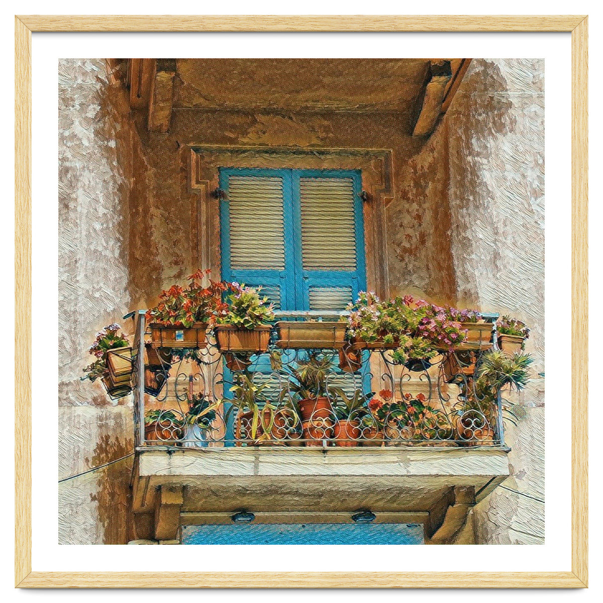 Flowered window in Venice