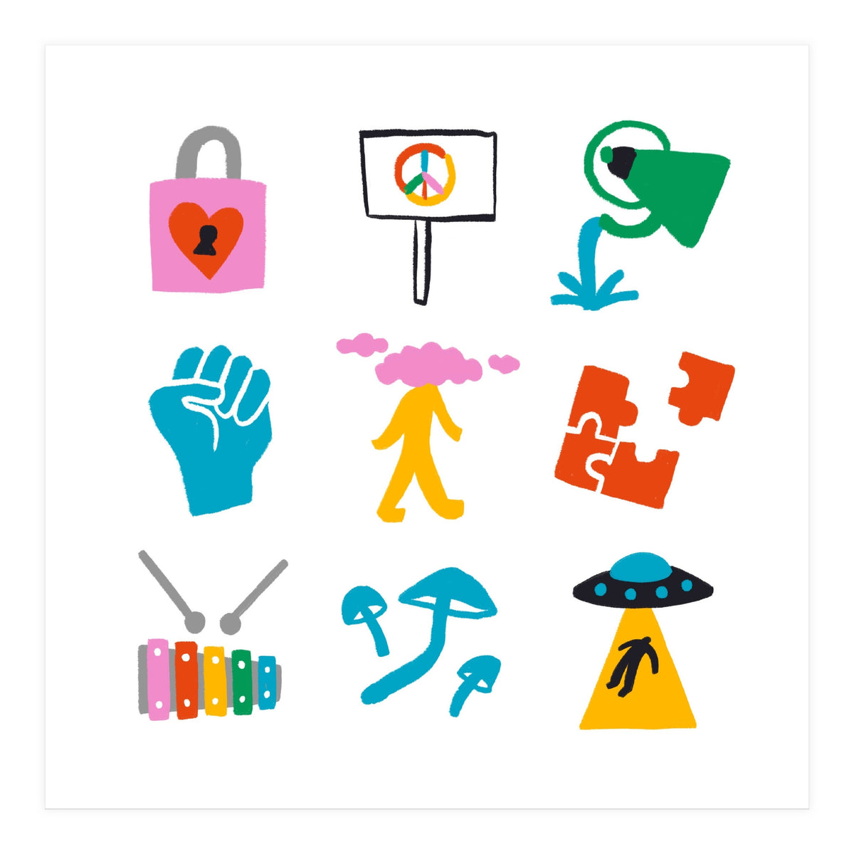 Aquarius Emoji (Print Only)