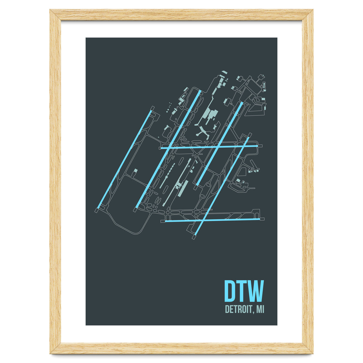 Detroit Airport Layout