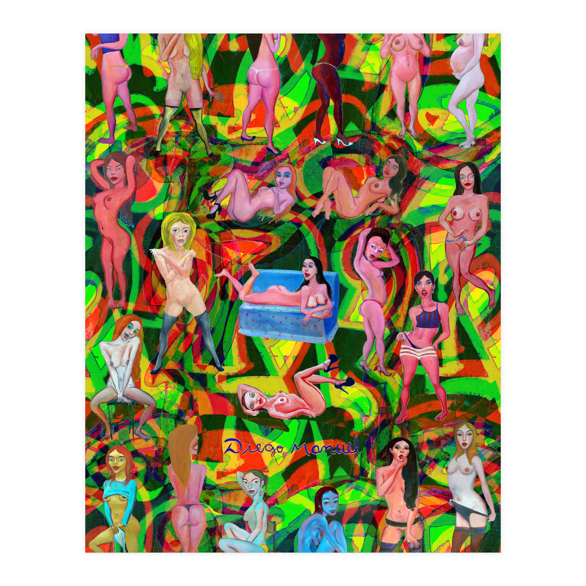 Chicas 3d 7 (Print Only)