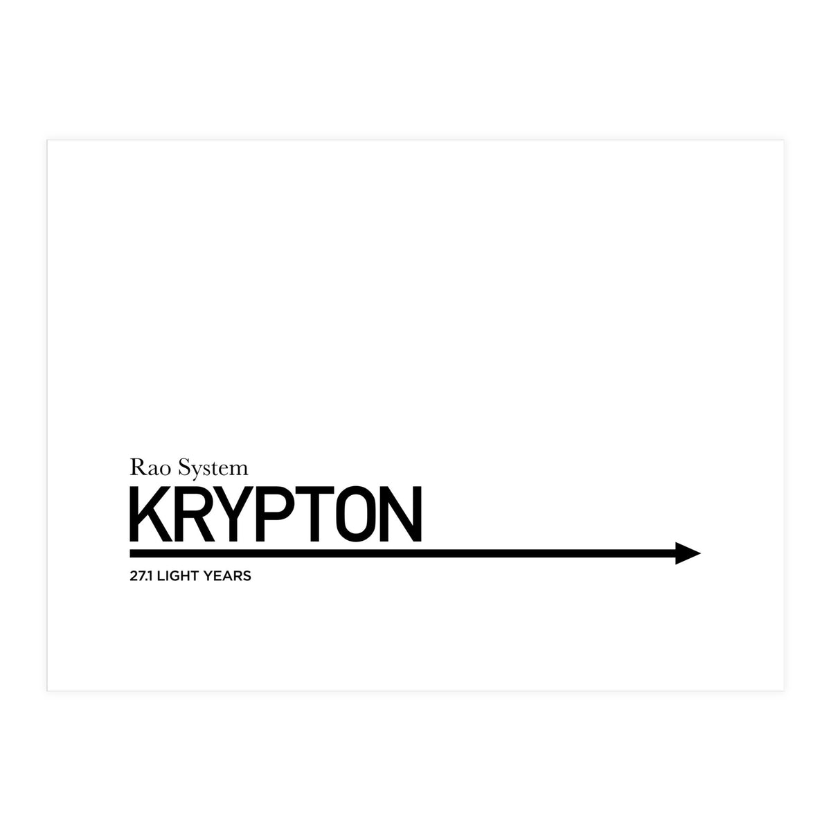 TO KRYPTON (Print Only)