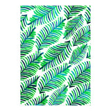 Palm Solace | Tropical Botanical Plants Nature Hand-Painted Watercolor Painting Bohemian Lush Green (Print Only) thumbnail