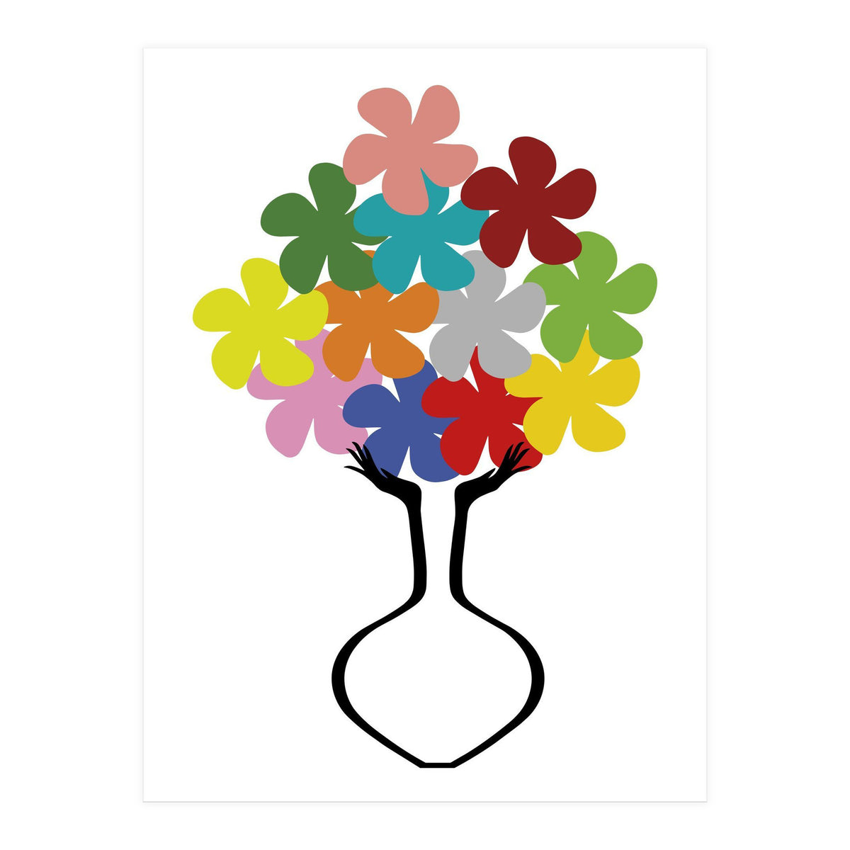 HOLDING SOME FLOWERS (Print Only)