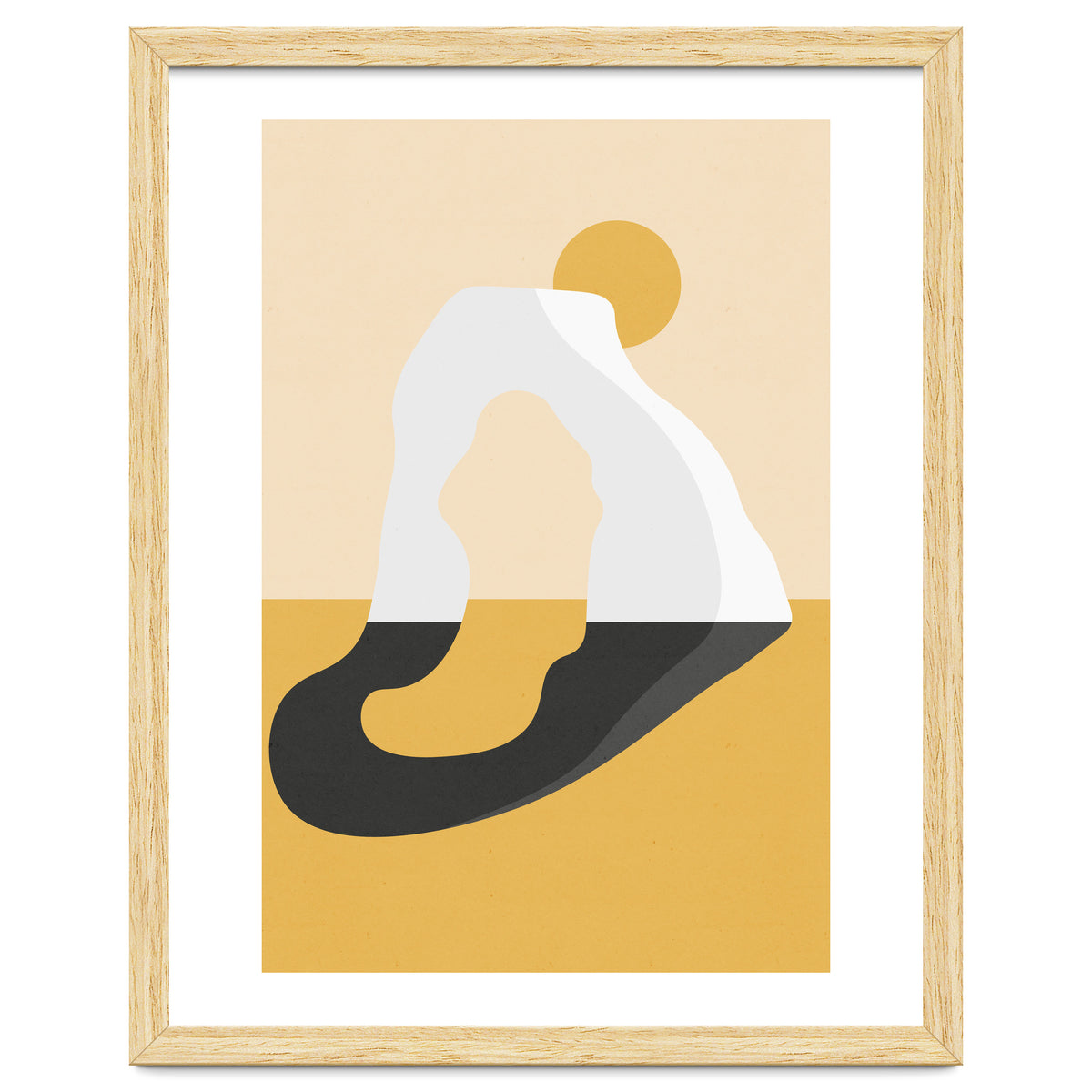 Abstract Arch - Golden Desert