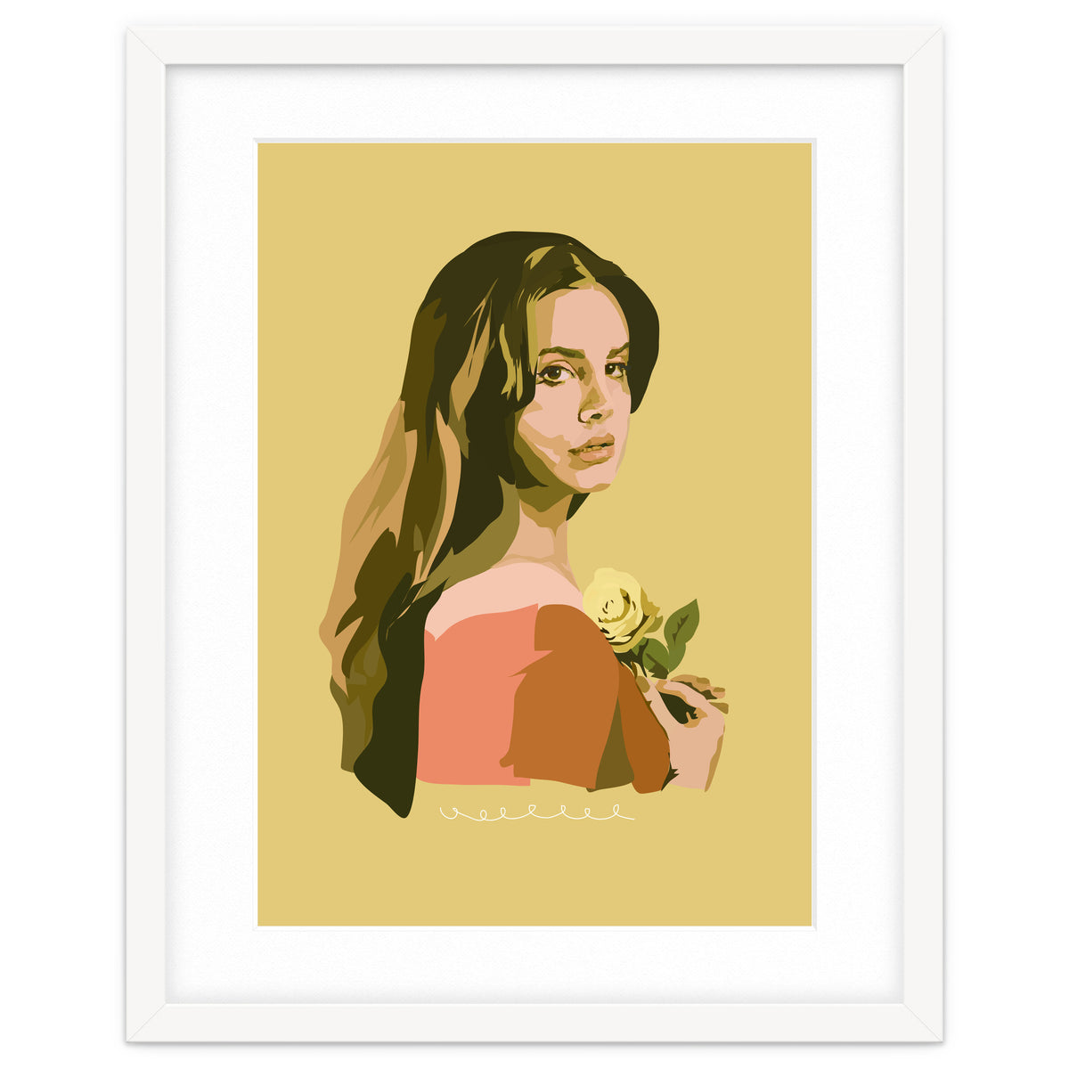 Lana Del Rey With Rose