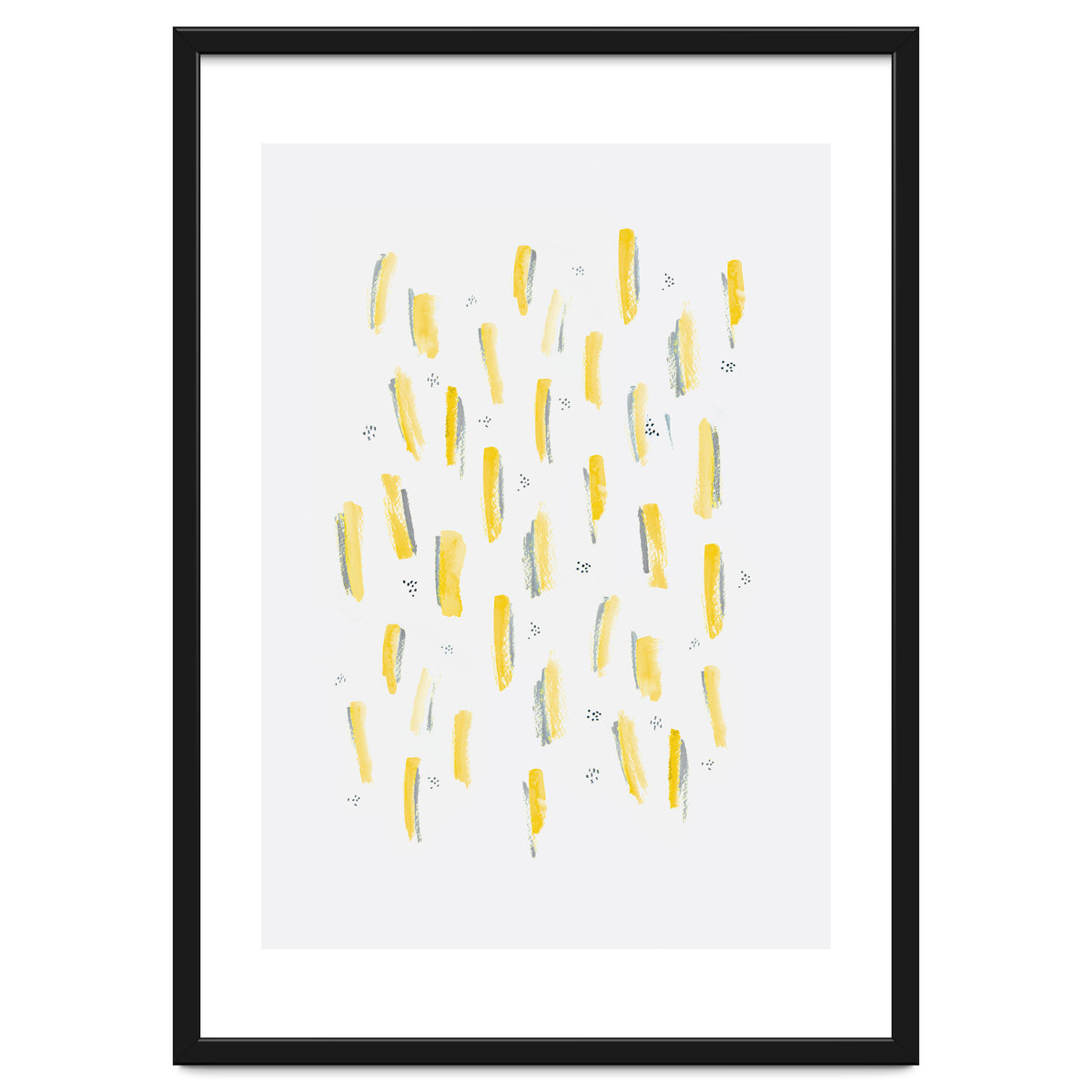 Brush Strokes Mustard