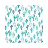 All Over Painted Cacti Mint And Pink (Print Only) thumbnail