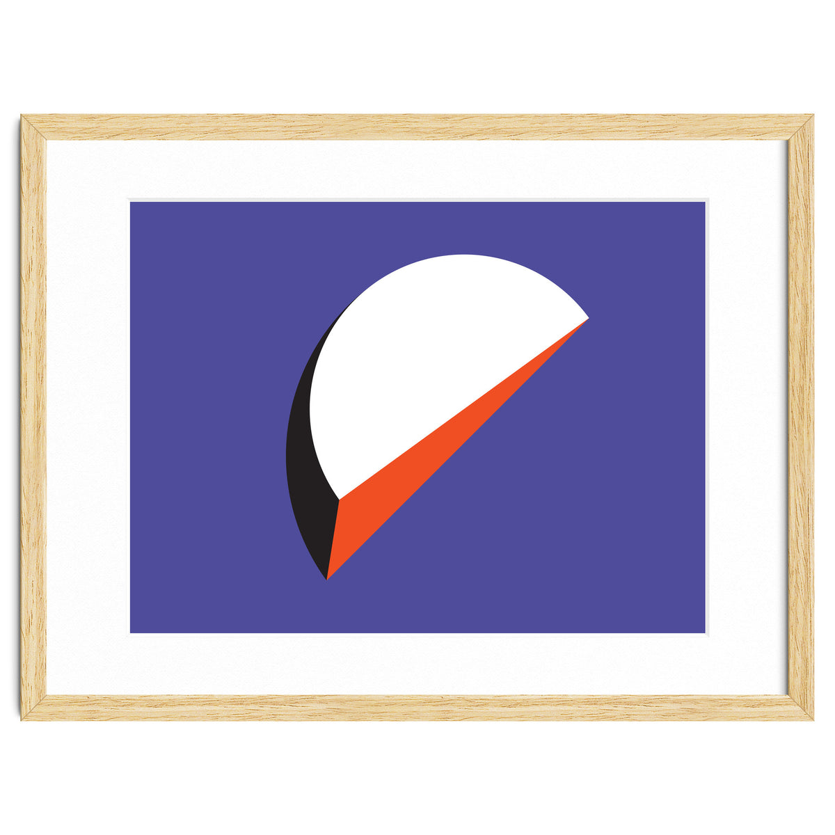 Geometric Shapes No. 37 - orange & purple