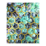 Succulents and Gold Geometric (Print Only) thumbnail