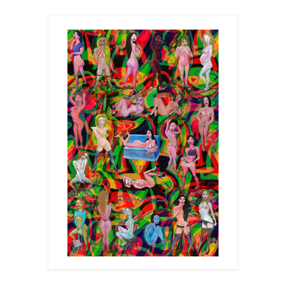 Chicas 3d 10 (Print Only)