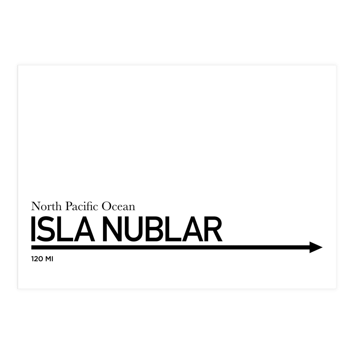 TO ISLA NUBLAR (Print Only)