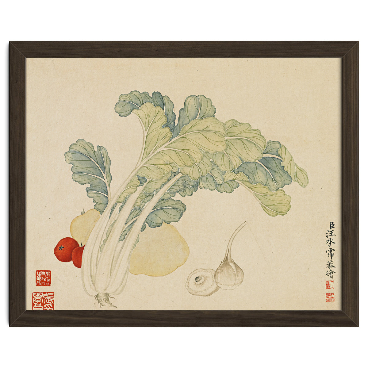Wang Chengyu ~flowers, Vegetables, Chinese Cabbage, Potatoes, Garlic, Tomatoes, Vegetables