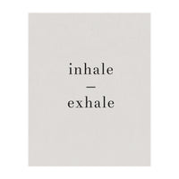 Inhale Exhale Grey Yoga (Print Only)