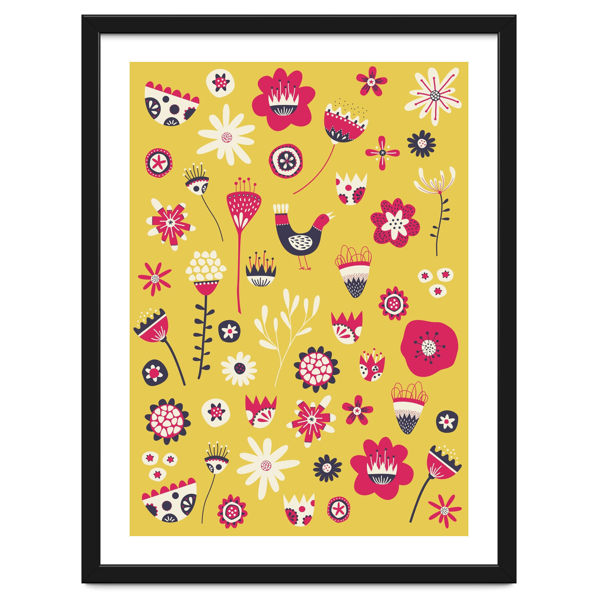 Spring Folk Floral Yellow