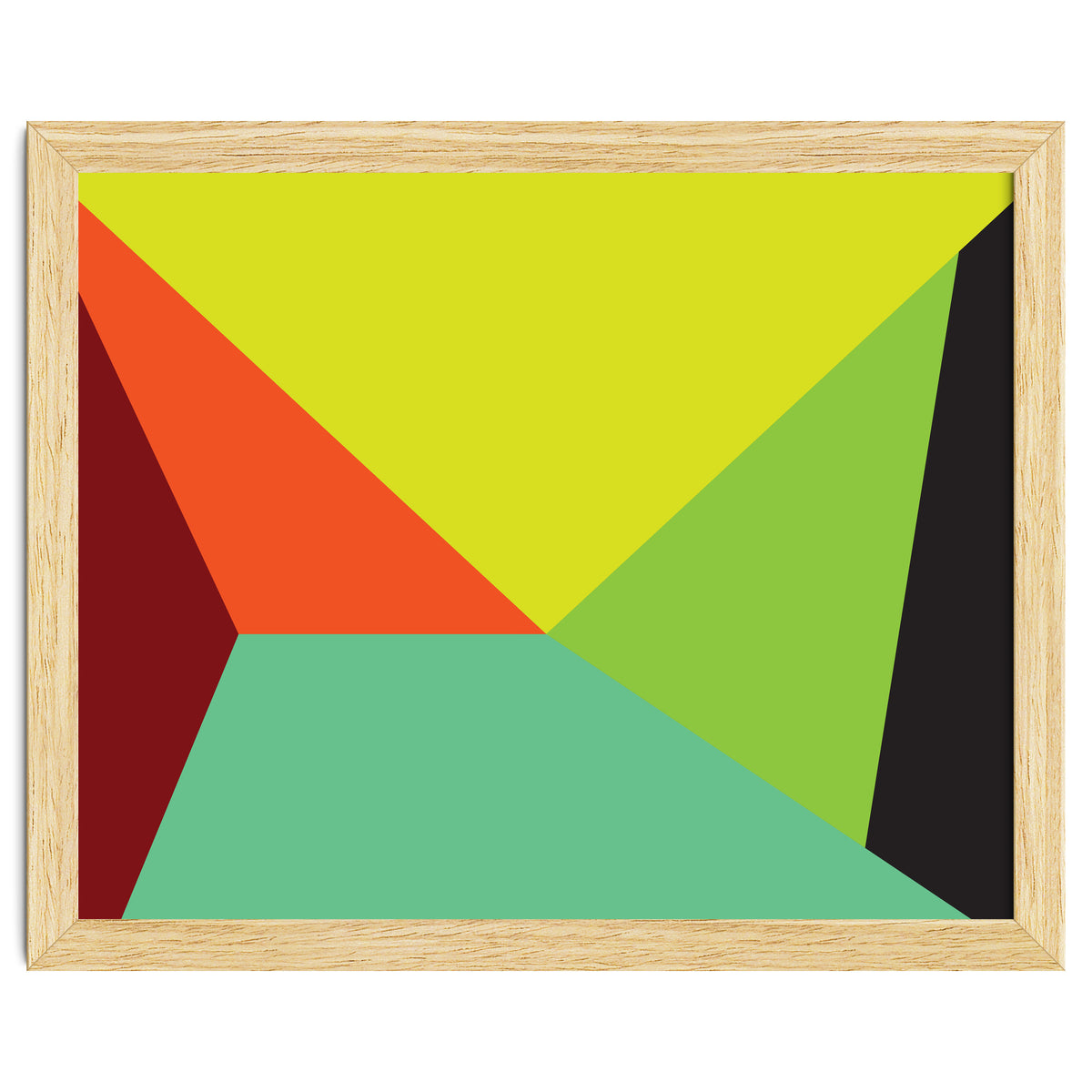Geometric Shapes No. 31 -  yellow, orange & green
