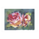 Wildflowers rose watercolor painting (Print Only) thumbnail
