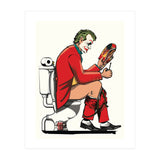 Joker on the Toilet, funny Bathroom Humour (Print Only) thumbnail