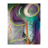 Purple With Glittering Yellow (Print Only) thumbnail