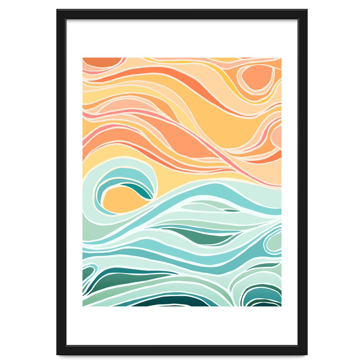 Sky And Sea Abstract