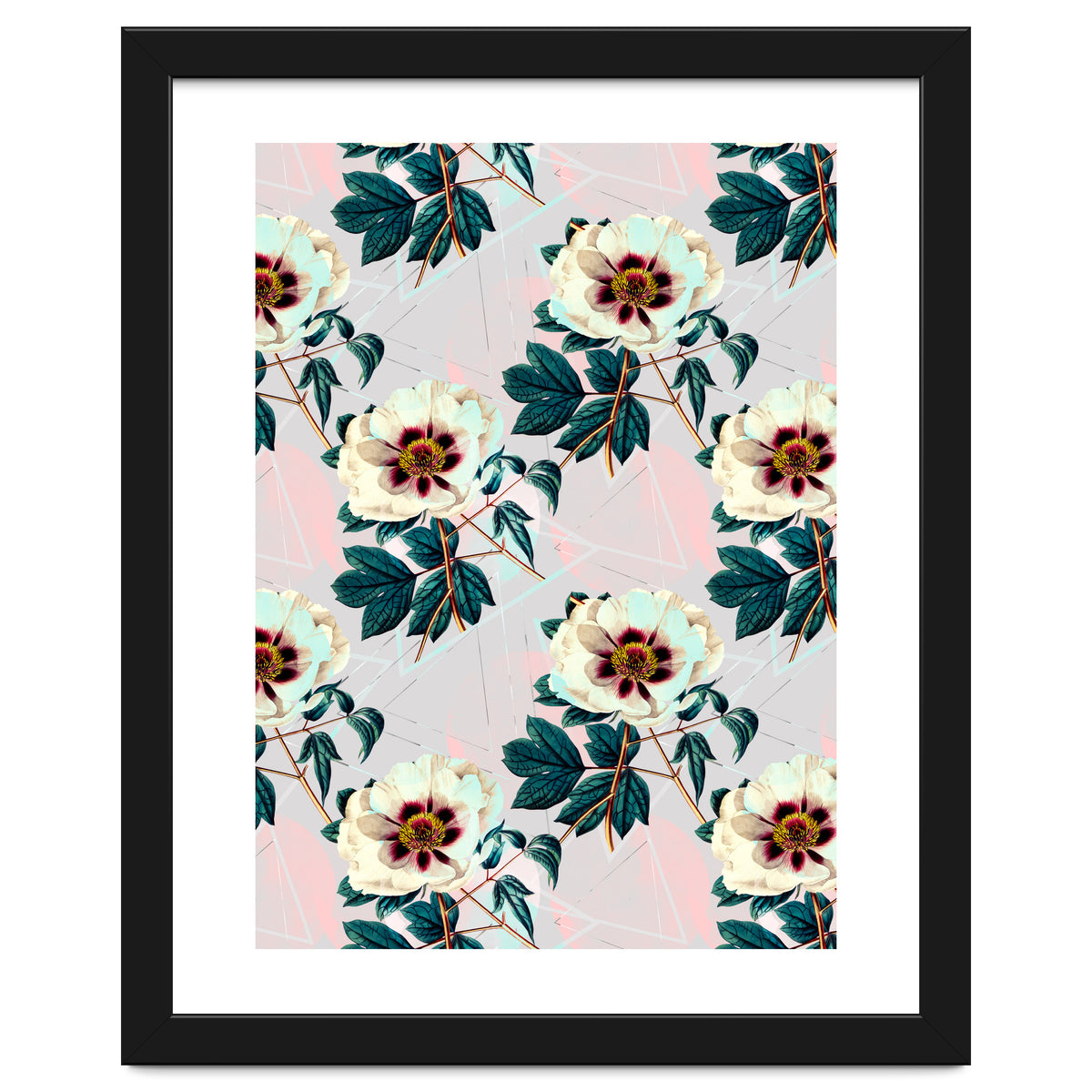 Flowery blooming with geometric