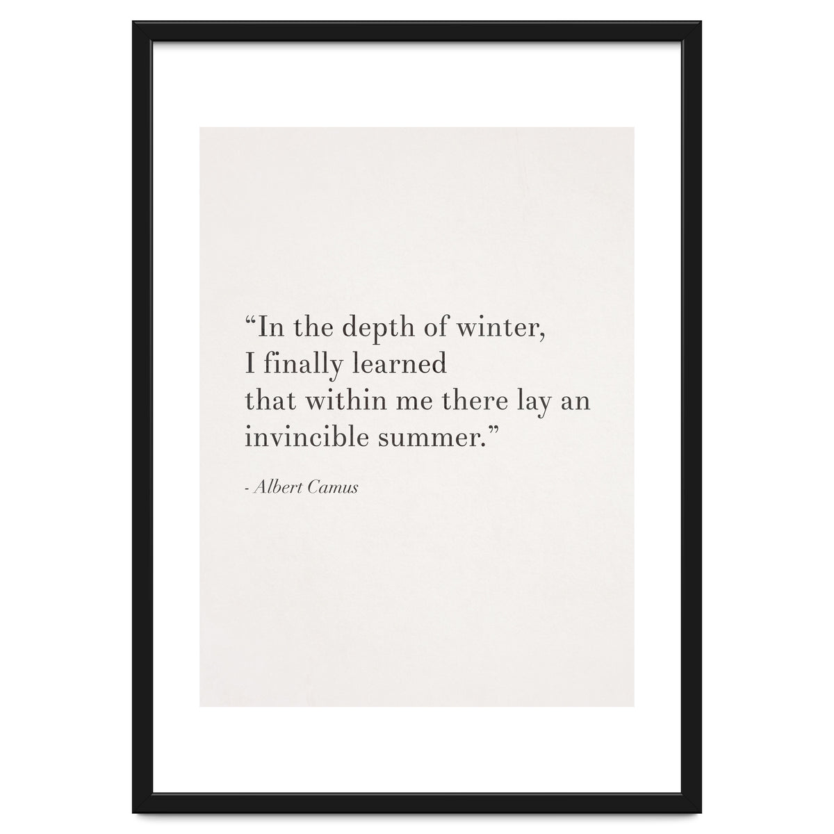 An Invincible Summer By Camus, White