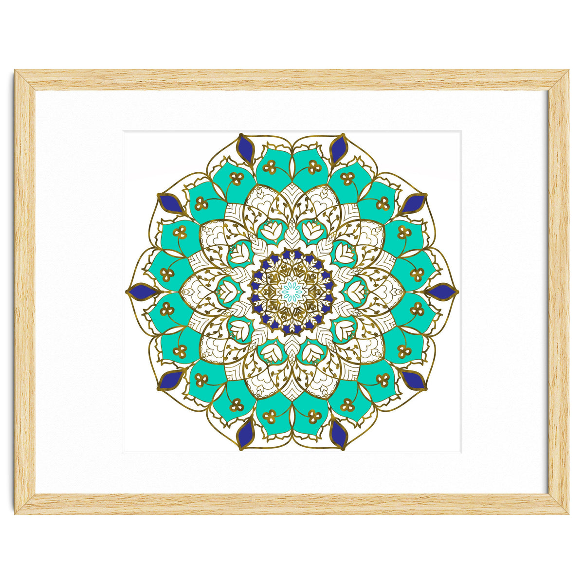 Blue and Gold Mandala