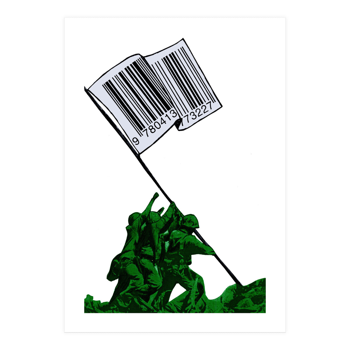 Raising The Flag Of Commerce  (Print Only)