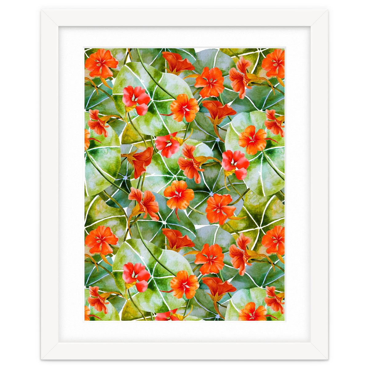 Nasturtiums watercolor 01