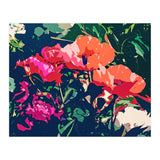 Where Darkness Blooms, Dark Floral Botanical Painting, Eclectic Blush Plants Garden Nature Flowers (Print Only) thumbnail