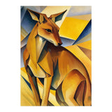 Kangaroo Abstract Oil Painting (Print Only) thumbnail