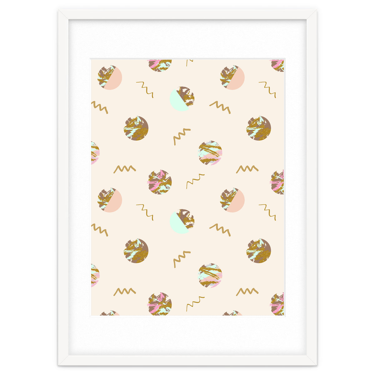 Abstract geometric vector painting