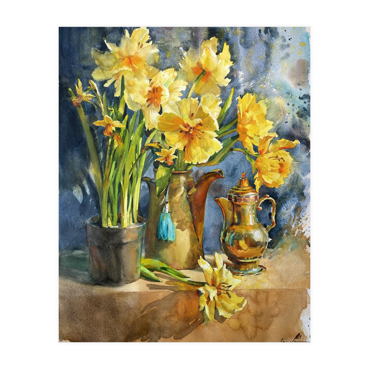 Sunny Flower Still Life (Print Only)