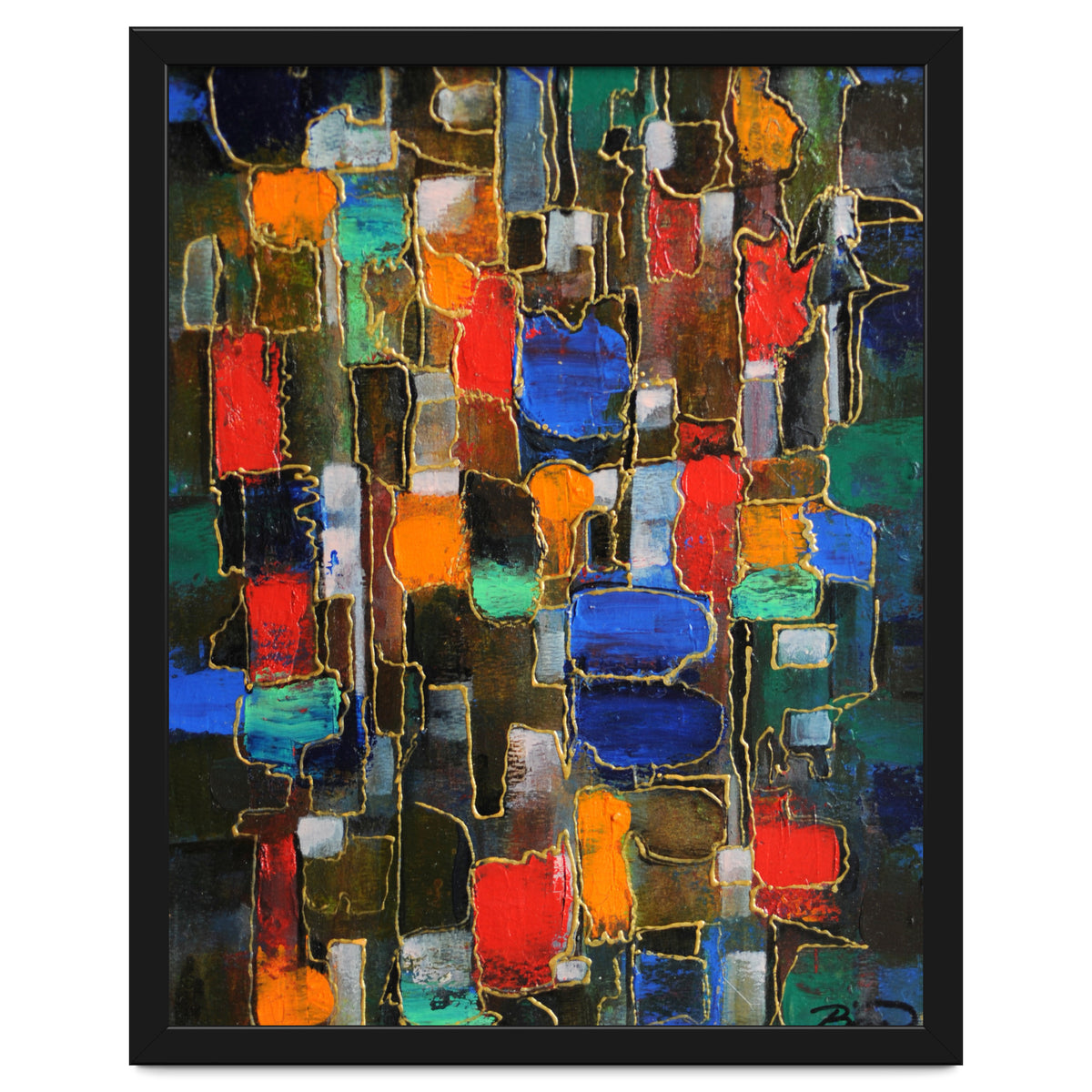 Abstract Brooklyn...38x28.cm. Acrylic