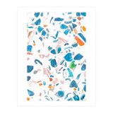 White Blue Terrazzo (Print Only) thumbnail