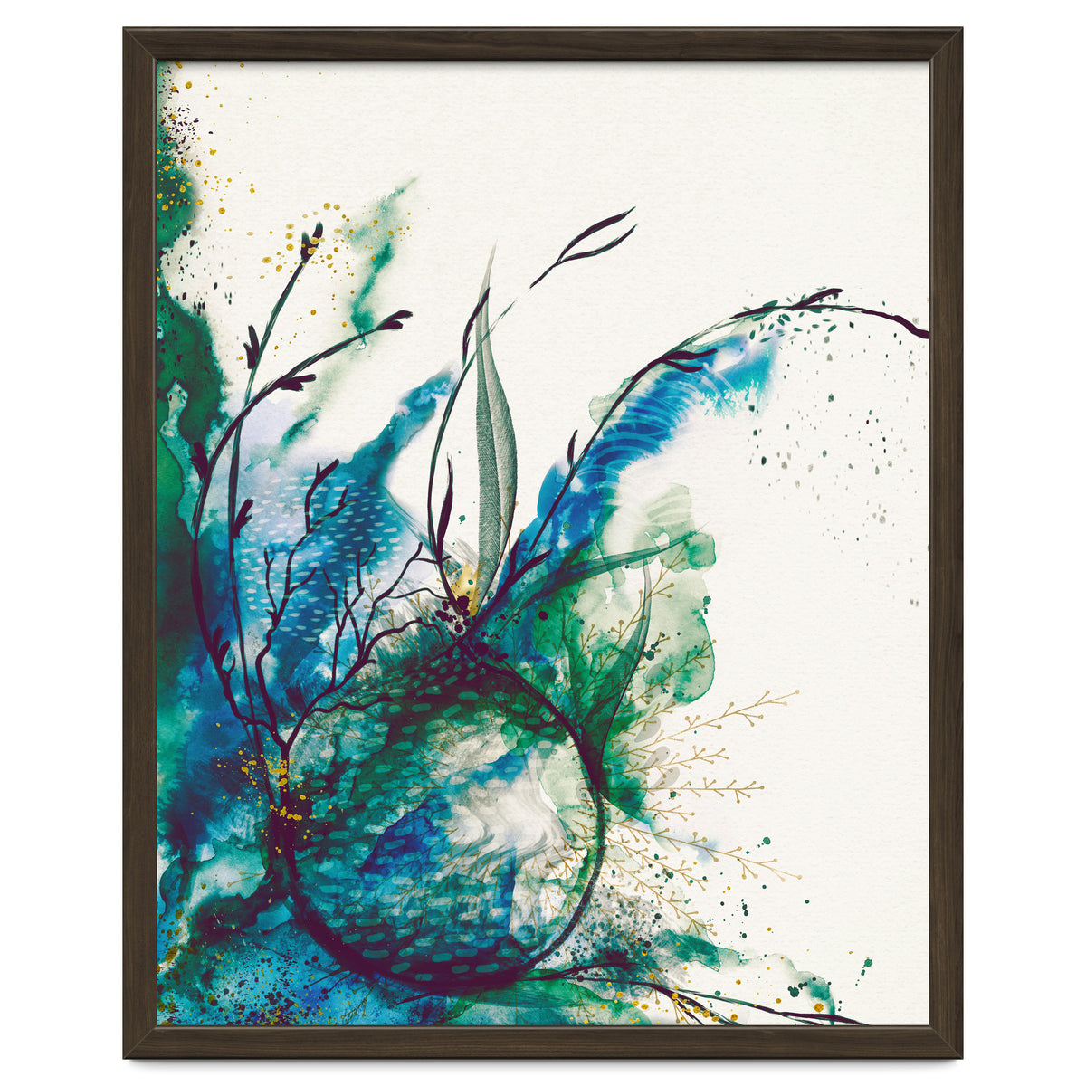 Abstract Sea Watercolour