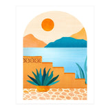 Desert Oasis Landscape (Print Only) thumbnail
