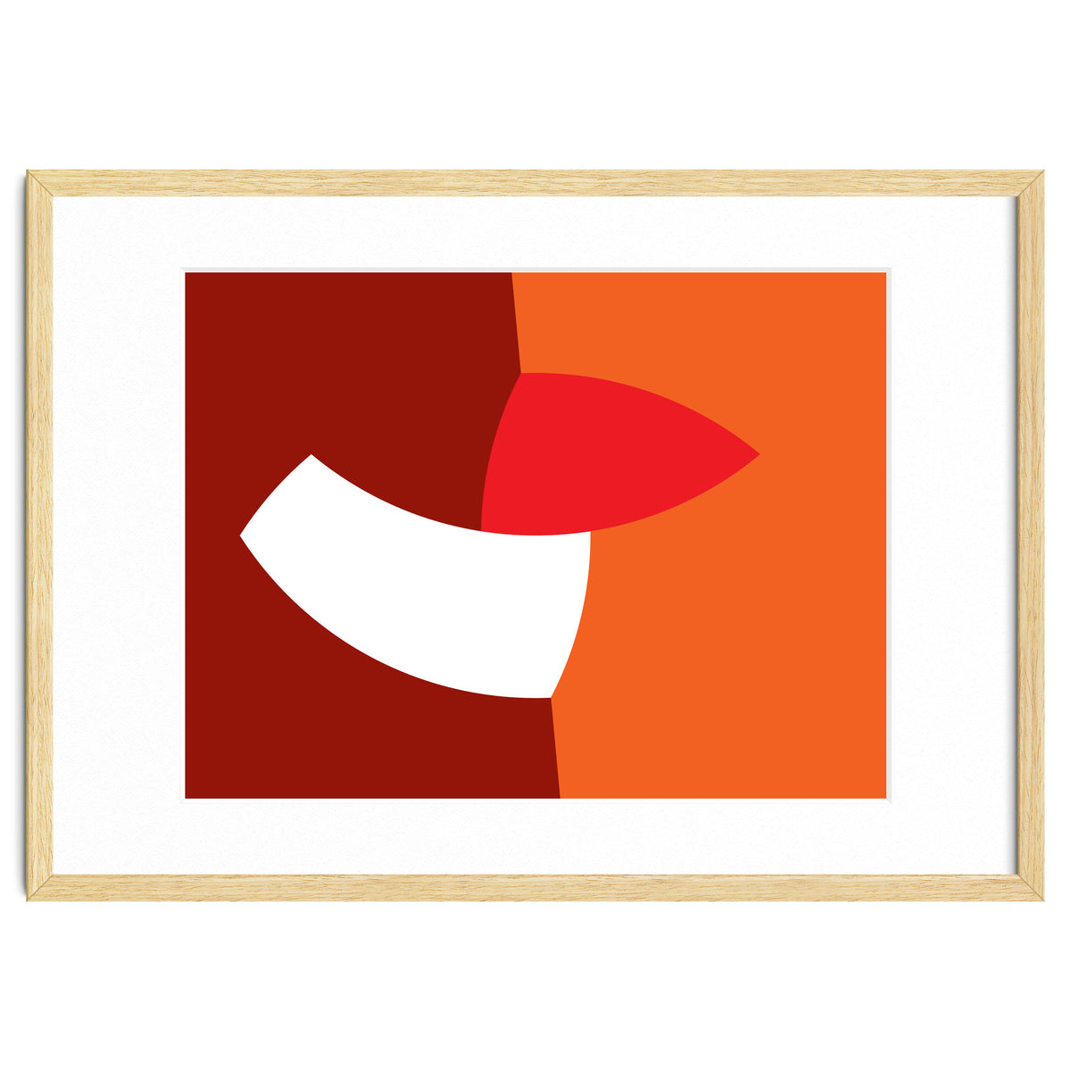 Geometric Shapes No. 66 - orange & reds