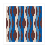 Mod Stripes Blue  (Print Only)