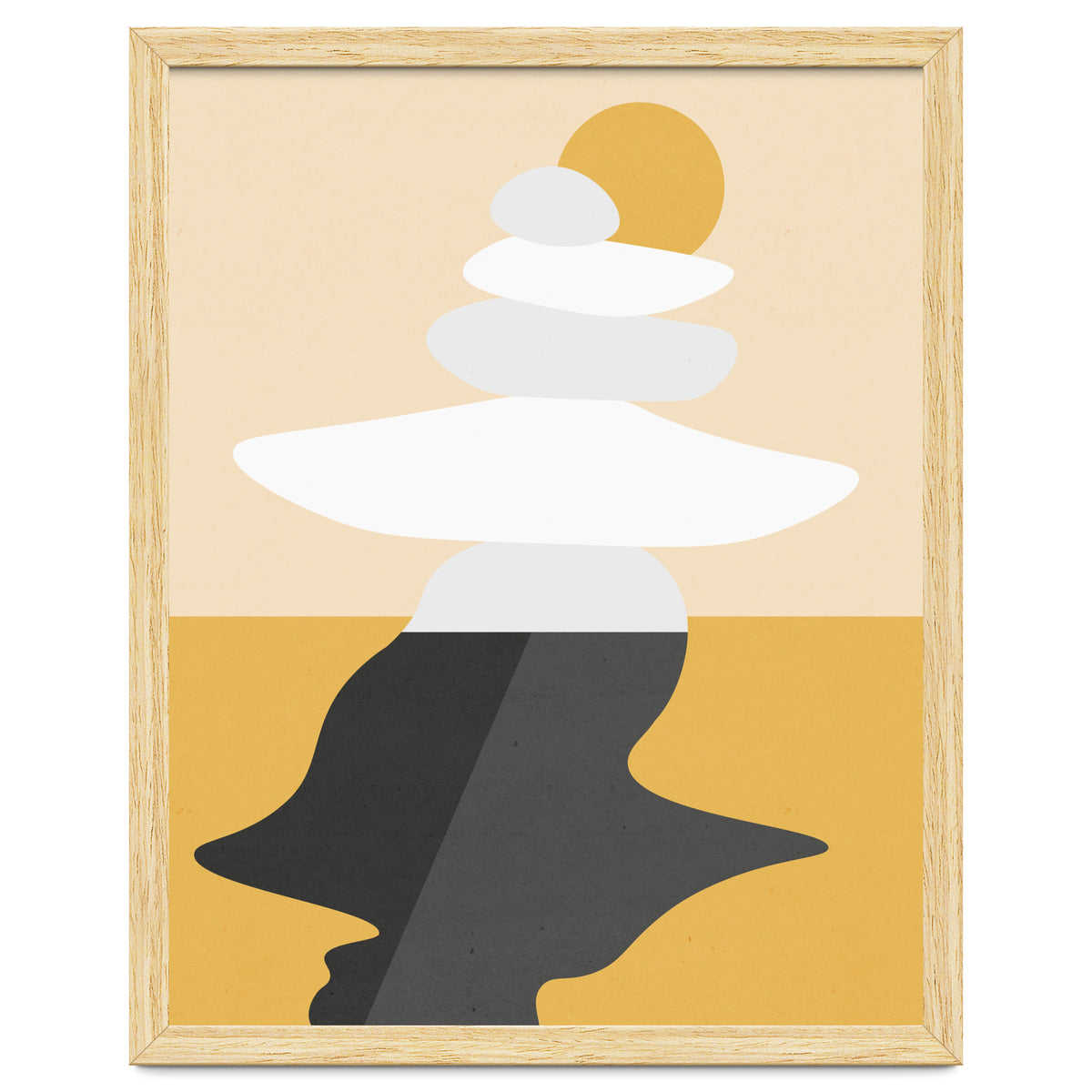 Abstract Cairn - Golden Desert