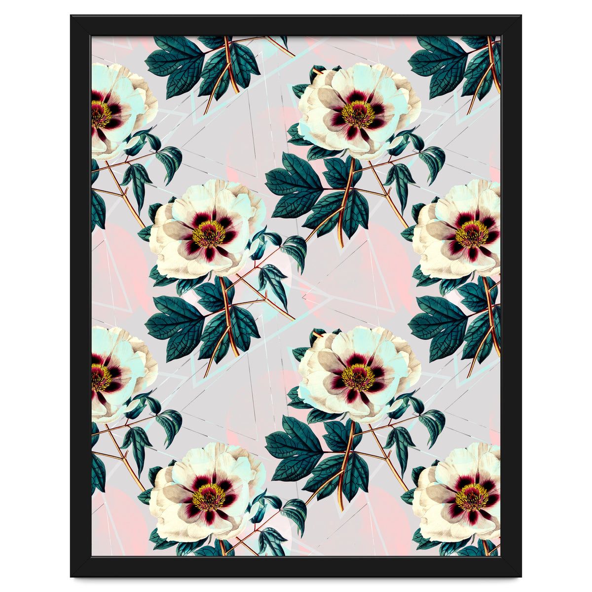 Flowery blooming with geometric