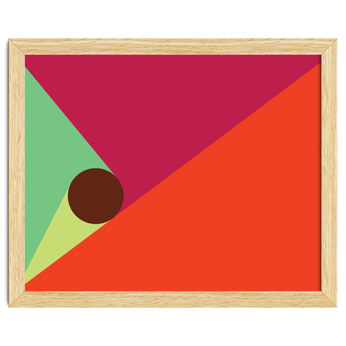 Geometric Shapes No. 25 - orange, mint & purple