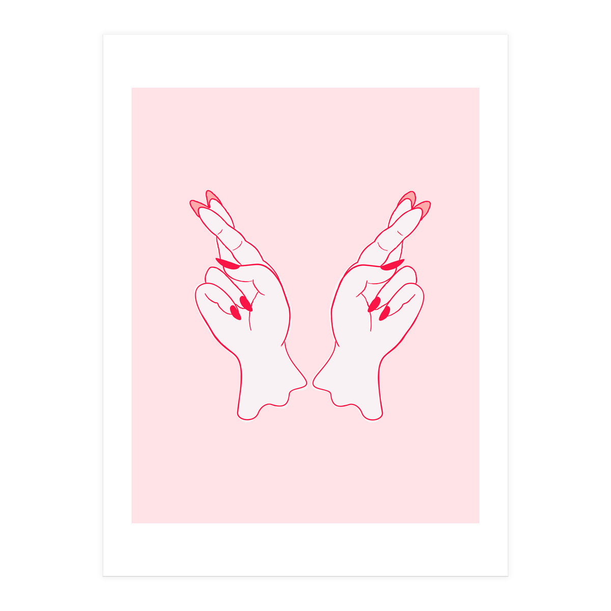 Fingers crossed (Print Only)
