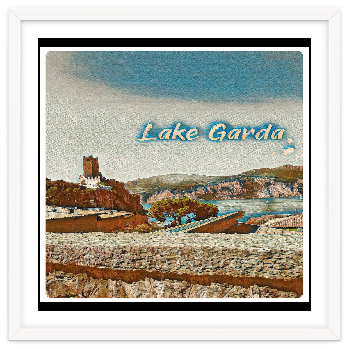 Malcesine Castle On Lake Garda