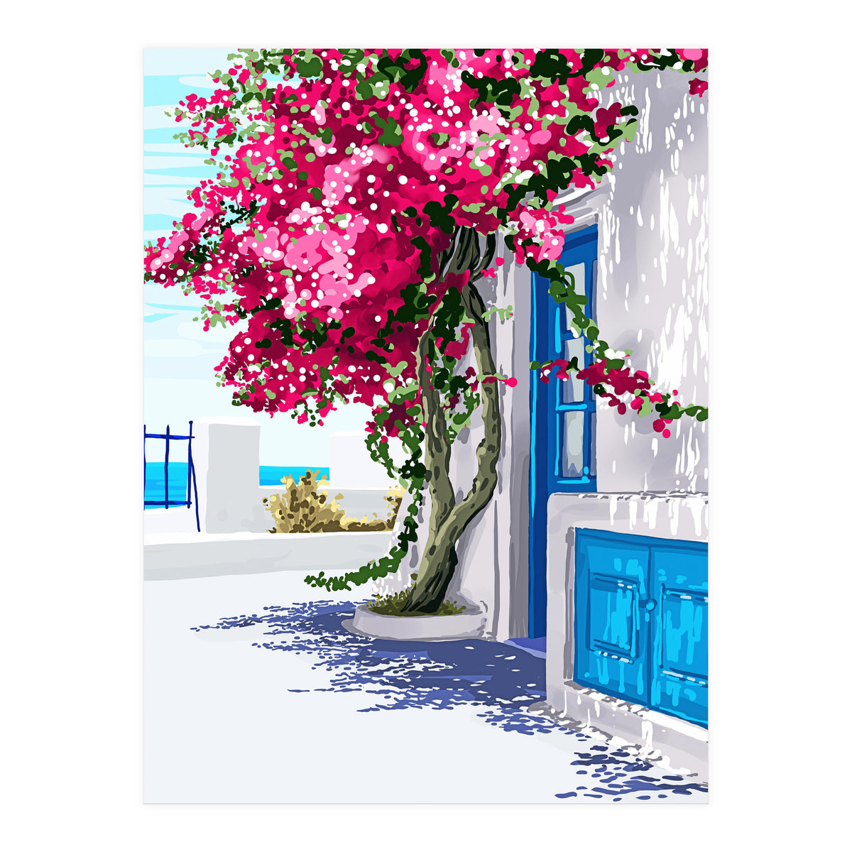 Better days are on their way | Greece Santorini Island Travel | Summer Architecture Positivity (Print Only)