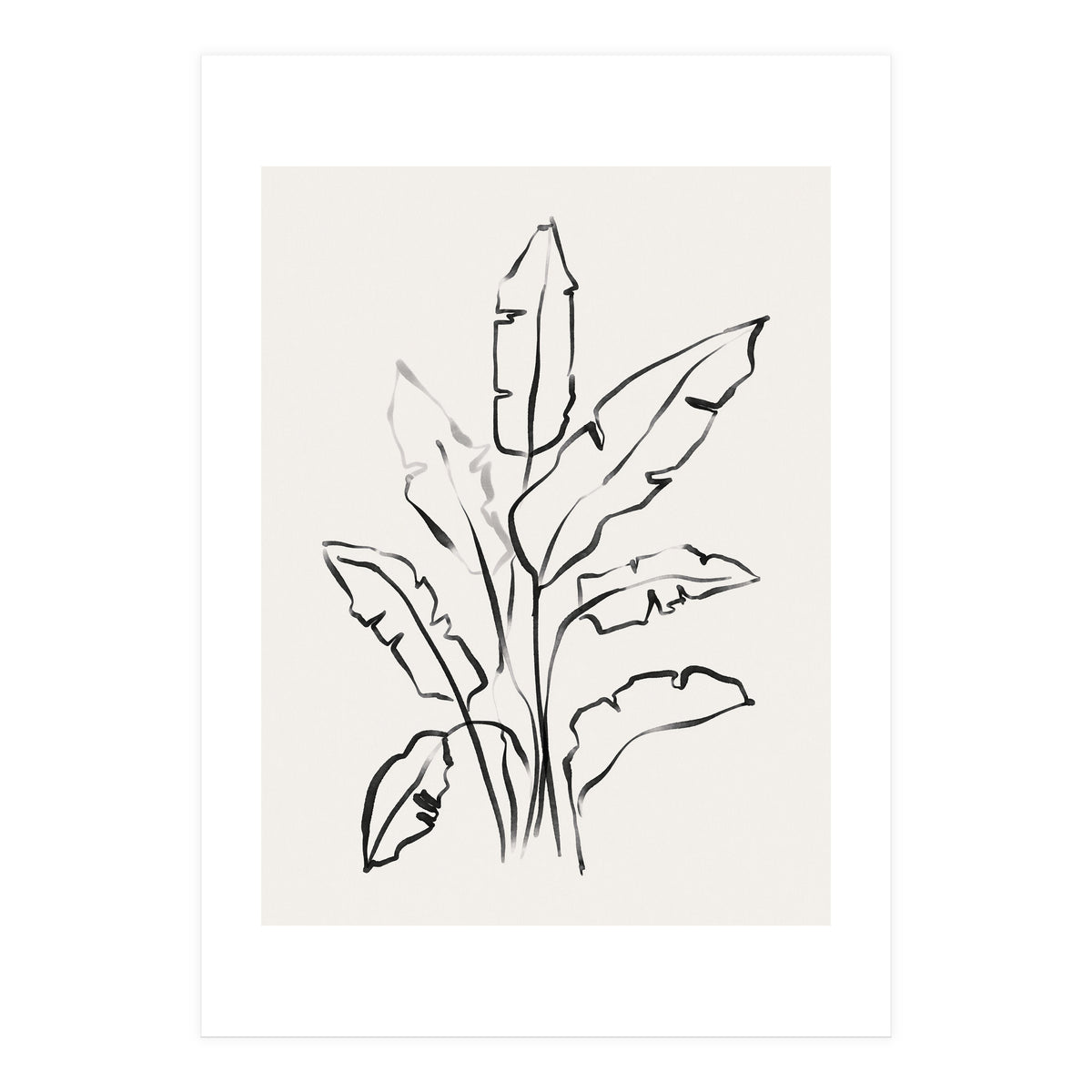 Banana Leafs Drawing (Print Only)