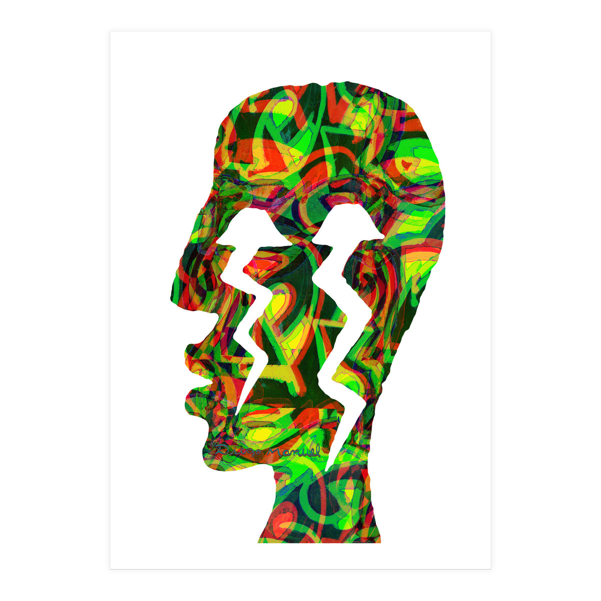 Perfil Con Rayos  (Print Only)